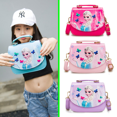 Foreign Trade Korean Style New Kid's Messenger Bag Fashion Lady Tote Pack Ice Princess Children Shoulder Bag