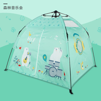 Children's Tent Automatic Quick Unfolding Toy House Indoor and Outdoor Baby Folding Princess Castle Outdoor Game House