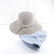 Sun Hat Summer Female Fisherman Hat Foldable Hat Holiday Vacation Striped Cloth Cap Wide Brim Sun Hat