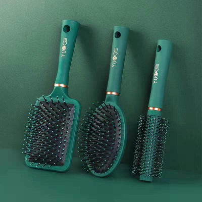 Hair Curling Comb Inner Buckle Cylinder Rolling Comb Blow Hair Styling round Brush Hair Salon Professional Special Female Air Cushion Long Hair Home