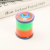 Circle Toys Children's Retractable Elastic Force Circle Baby Ring Pull Ring Hand Grip Connecting Ring Baby Spring Rainbow