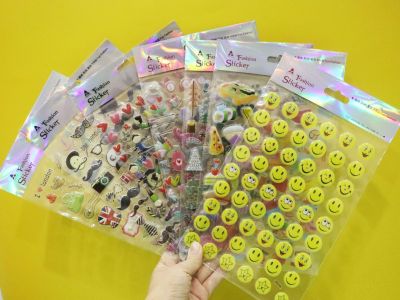 QS-D Transparent Stickers for Journals Three-Dimensional Bubble Shell Stickers Concave-Convex Decorative Sticker Blister Bubble Sticker Phone Stickers