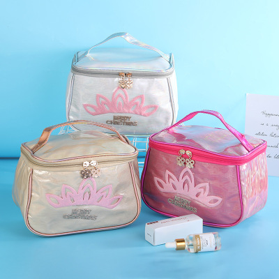 Factory Direct Supply Lotus Logo Letter Retro Cosmetic Bag Fashion Dinner Bag Clutch Women's Bag Wholesale Wash Bag