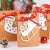 Wholesale Custom Christmas Series Kraft Paper Gift Bag with Ribbon and Snowflake Card