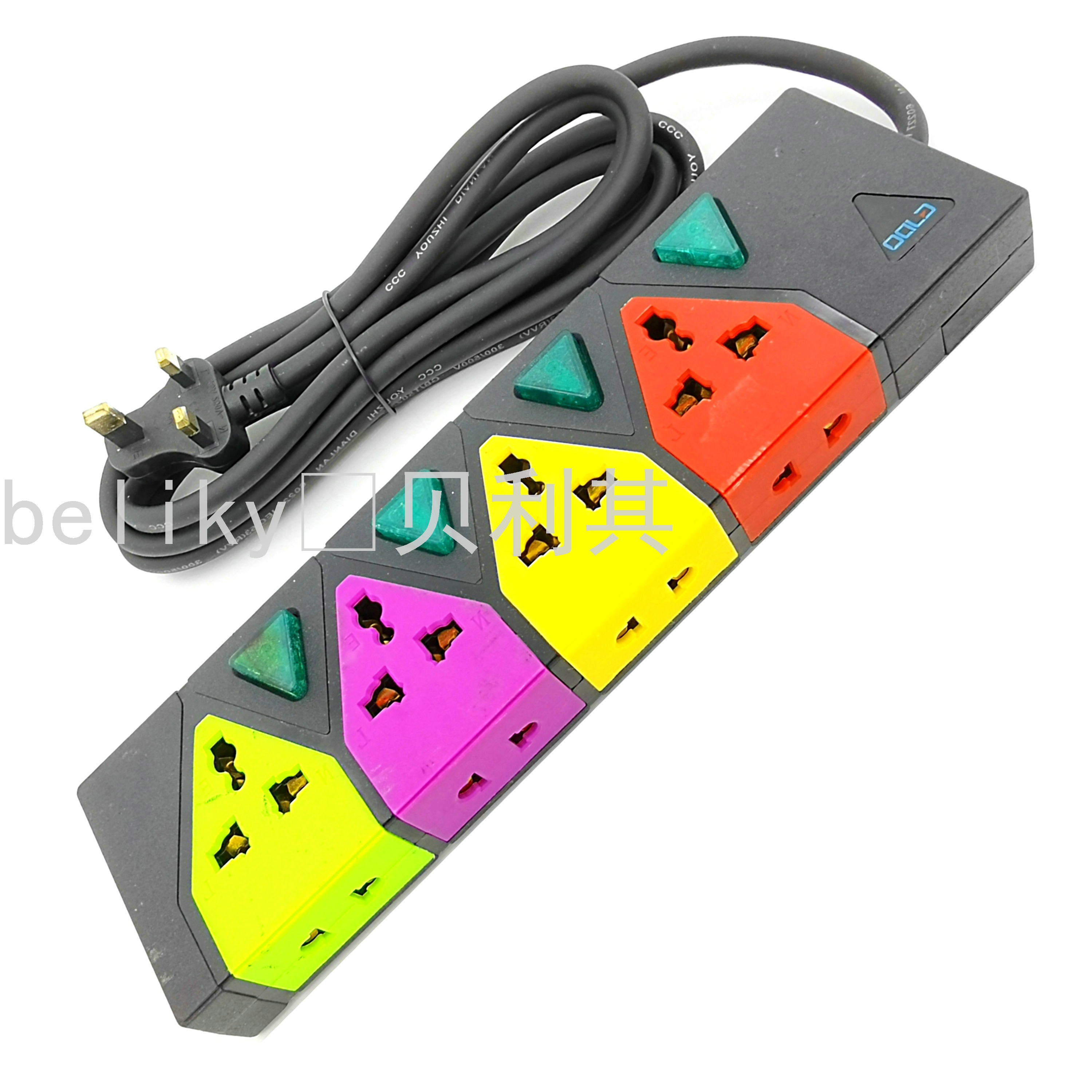 大功率纯铜多位插座通用排插