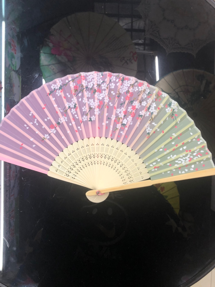 淑女折扇古风汉服搭配折扇小巧