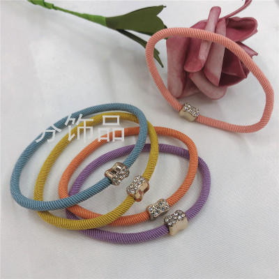 Cross-Border European and American Japanese and Korean Style Hair Band FemaleBowknot Rhinestone BandeauManufacturer