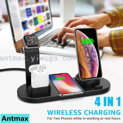 6 in 1 bluetooth headset mobile phone wireless charger fast charge