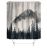 Cross-Border E-Commerce Direct Sales Digital Printing Forest Waterproof Shower Curtain Bathroom Non-Slip Mat Four-Piece