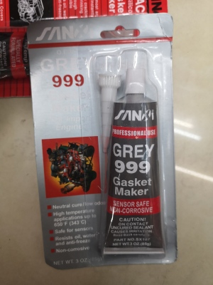 Sanxi  999 Gray Sealant CM ACETIC GREY RTV GASKET MAKER GREY RTV SILICONE GASKET MAKER 85g With FREE SUPER glue