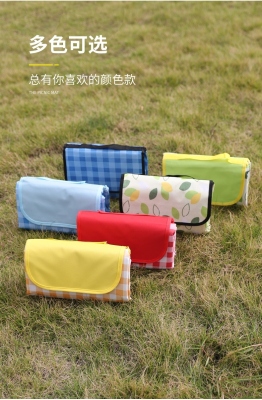 INS Picnic Mat Outdoor Mat PVC Bottom Waterproof Gasket Oxford Cloth Mat Outing Mat