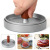 Aluminum Alloy Hamburger Pressing Mold DIY Kitchen Gadget Non-Stick Finish Wooden Handle Hamburger Press