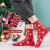 Foreign Trade Socks Men's and Women's Autumn and Winter Mid-Calf Christmas Socks Cross-Border Christmas Snowman Elk Cotton Sock Gift Wholesale