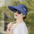 New Topless Hat Summer Big Brim Sun-Proof Outdoor Sun Hat Women's Letter Foldable Hat Factory Batch