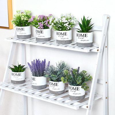 Nordic Living Room Simulation Green Plant Bonsai Decoration Fake Flower Desk Ins Small Bonsai Ornaments Creative Home