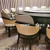 Holiday Hotel Rattan Solid Wood Dining Chair Box Chinese Electric Table Armchair Rattan Solid Wood Dining Chair