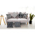New Cross-Border Hot Selling Amazon Hot Black and White Geometry Linen Pillow Cover Short Plush Sofa Cushion