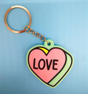 Factory Direct Sales Spot Mold Key Chain PVC Key Chain Silicone Double-Sided Key Chain Cartoon Wholesale