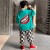 Children's Clothing Boys' Summer Short Sleeve Suit 2021new Summer Medium and Big Children Trendy Handsome Fashionable Fashionable Clothes