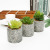 Imitation Marble Flower Pot Artificial Succulent Pant Home Office Dining Room and Study Room Decoration Gift