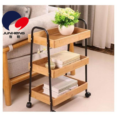 Movable Kitchen Shelf Narrow Storage Rack with Wheels Floor Storage Rack Multi-Layer Small Trolley Storage Rack