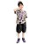 Boy Summer Wear Suit Internet Celebrity Trendy Middle and Big Children Korean Style Fashionable Short Sleeve Children Handsome 10 Years Old 2021