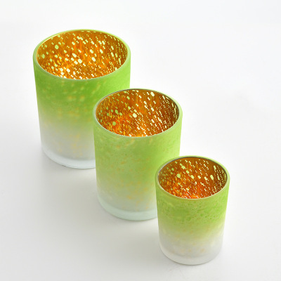 DIY Electroplating Aromatherapy Candle Cup Starry Glass Frosted Gradient Cup 5.5*6.7 Fresh Decorative Cup