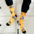 Trendy Socks Men's European and American Street Hip Hop Long Socks Trendy Retro Skateboard Tube Socks Trendy Socks Geometric Pattern Socks