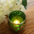 Fashion Simple Electroplating Green Clover Glass Candlestick Romantic Confession Candlelight Dinner Bar Decoration Can Be Customized