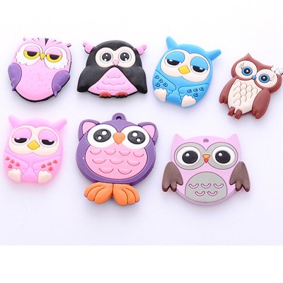 OWL Cartoon Creative Fridge Magnet Soft Rubber Magnet Refrigerator Magnet Puzzle Refrigerator Stickers Manufacturers Can Customize Wholesale