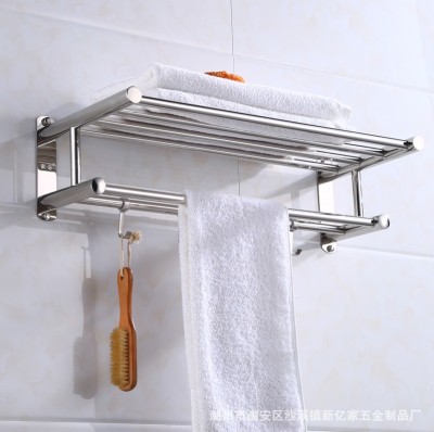 304 Bathroom Towel Rack Stainless Steel Towel Rack Bathroom Storage Rack Hotel Bathroom Hardware Pendant Manufacturer