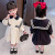 Girls' Dress Spring 2021spring Children's Navy Style Skirt Children's Korean Style Western Style Internet Celebrity Long Sleeve Skirt