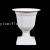 Plastic Flower Pot 2951 Painting White Brown Roman Pot Plastic Flower Pot