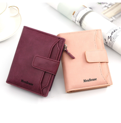Personality Wallet Men's Short Wallet European and American Style Card Holder Vertical Loose Leaf with Card Insert Men's Wallet
