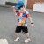 Children's Clothing Boys Summer Suit 2021 New Children's Summer Handsome Gym Clothes Boy Short Sleeve Korean Fashion