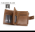 Personality Wallet Men's Short Wallet European and American Style Card Holder Vertical Loose Leaf with Card Insert Men's Wallet