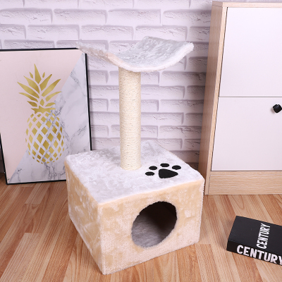 Factory Large Cat Nest Cat Box Cat Toy Cat House Sisal Scratching Pole Cat Toy Cat Climbing Frame Cat Scratch Trees