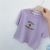 Dear Children 2021 Summer Men's and Women's Clothing Korean-Style Letter Strawberry Short-Sleeved T-shirt 100-140 Middle Children