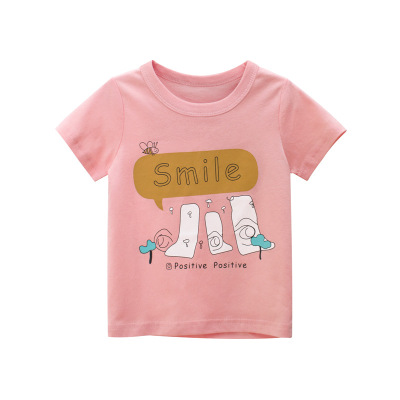 27home Brand Children's Clothing Wholesale Consignment Summer Girls T-shirt Short Sleeve Korean Style Baby Clothes One Piece to Be Delivered