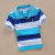 Kids Summer Clothing Boys and Girls Striped Polo Shirt Teens Short Sleeve T-shirt Stretch Cotton round Neck T-shirt 0-16 Years Old