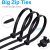 Self-Locking Nylon Cable Tie Black, Colors Plastic Cable Tie 4.8*300 Cable Tie Cable Tie Buckle Cable Tie