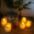 LED Electronic Candle Light Wedding Birthday Candle Decoration Lamp LED Small Night Lamp 10 Key Remote Control Electronic Tealight Light