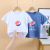 Children's T-shirt Summer 2021 New Trendy Children's Short Sleeve Boys' T-shirt Summer Loose Printing Stylish Korean Style Half Sleeve