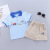 Children's Summer Suit 3 Two-Piece for Boys Car Baby Summer Wear Short Sleeve Thin Western Style 1-Year-Old Clothes Baby Boy