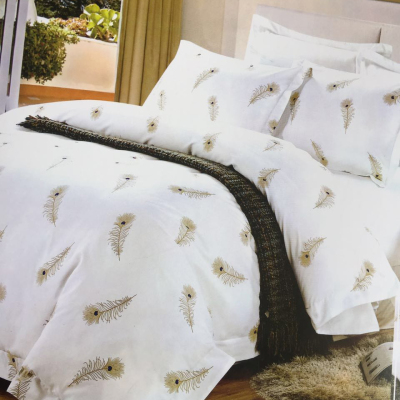 Hotel Bed & Breakfast Room Cloth Product Pure Cotton Printed Jet Bedding Cloth Product Four-Piece Set Hotel Quilt Cover
