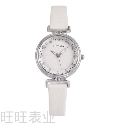 Cross-Border Hot Fashion Ladies Watch Women's 3D Flower Rhinestone Casual Fashion Student Quartz Watch Factory Wholesale