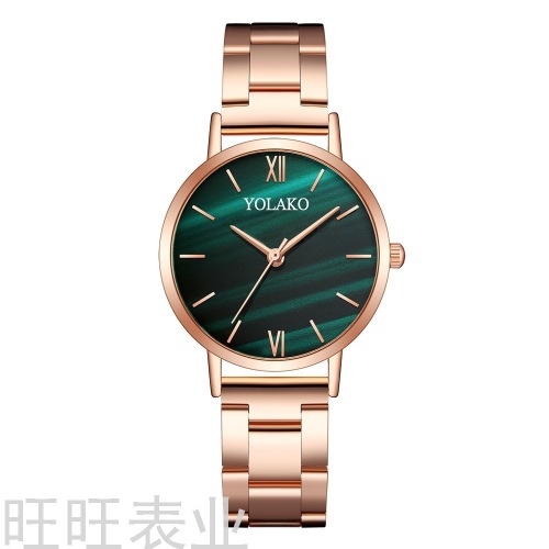 factory spot small red book live popular tiktok small green watch women‘s watch women‘s watch steel belt quartz watch