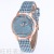Foreign Trade Hot Selling Light Luxury Korean Plaid Women's Quartz Watch Casual Women Student Leather Watch in Stock