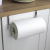 Kitchen Stainless Steel Coil Tissue Holder Punch-Free Hook Cabinet Plastic Wrap Storage Lower Holder Adjustable Rack