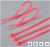 Gtse12 Inch (about 30.5cm Red Zipper Cable Tie 50 Pounds Strength, UV Protection Long Nylon Cable Tie